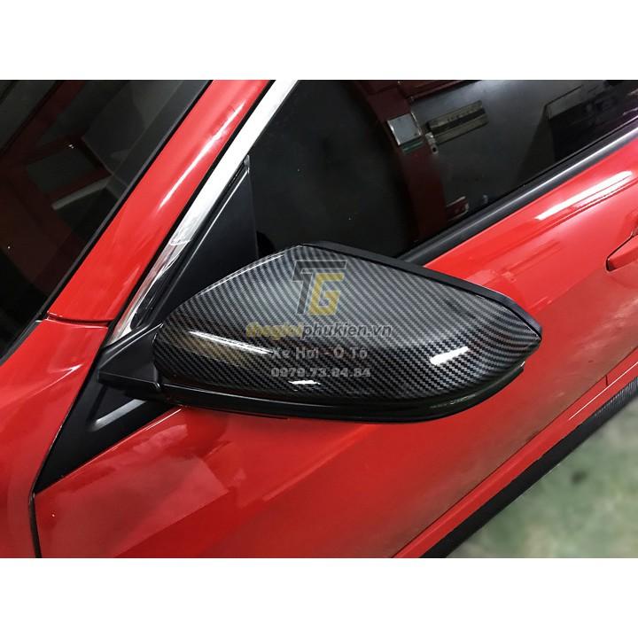 Bộ ốp gương chiếu hậu Honda Civic 2016-2019 vân Carbon cap cấp