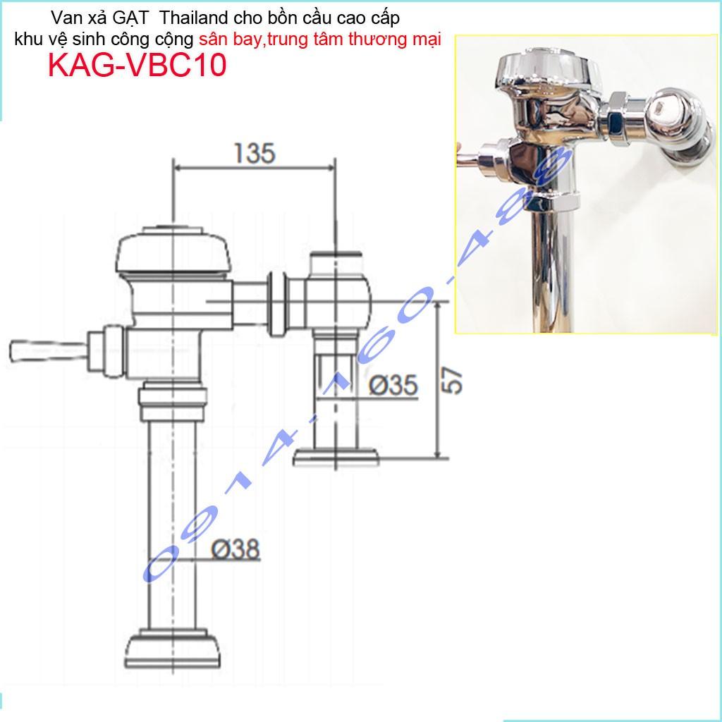 Van xả gạt bồn câu KAG-VBC10, van xả cho bồn cầu treo tường cầu không thùng nước( không bồn cầu) trong sân bay