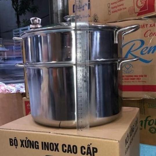 NỒI XỬNG HẤP HQ COOK 28CM NẮP KÍNH CƯỜNG LỰC AN TOÀN