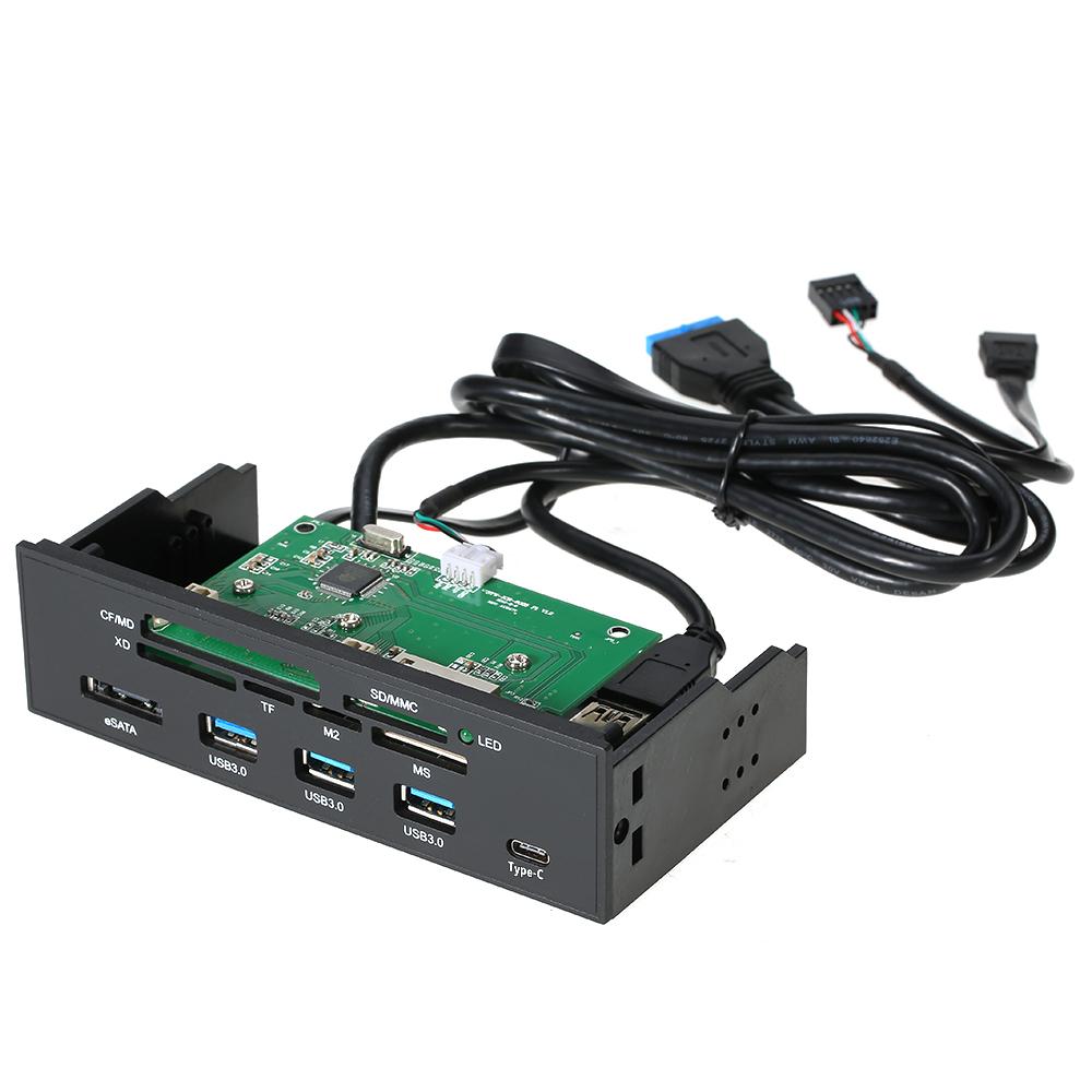 "Đầu đọc thẻ bên trong Sunshine-tipway STW 5.25 điều khiển đa chức năng PC Mặt trước Type-C USB 3.1 USB 3.0