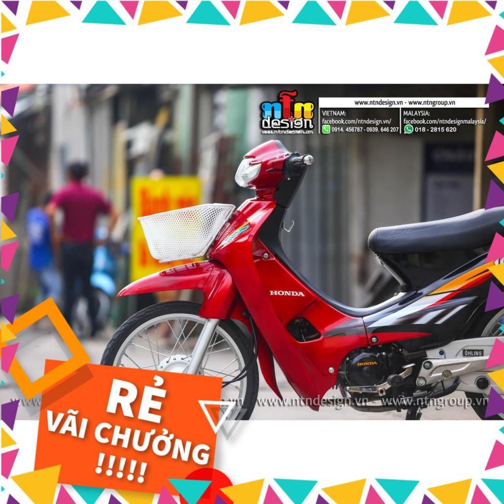 Tem Rời Wave Nhỏ Mẫu 110 Đỏ Đen Cam
