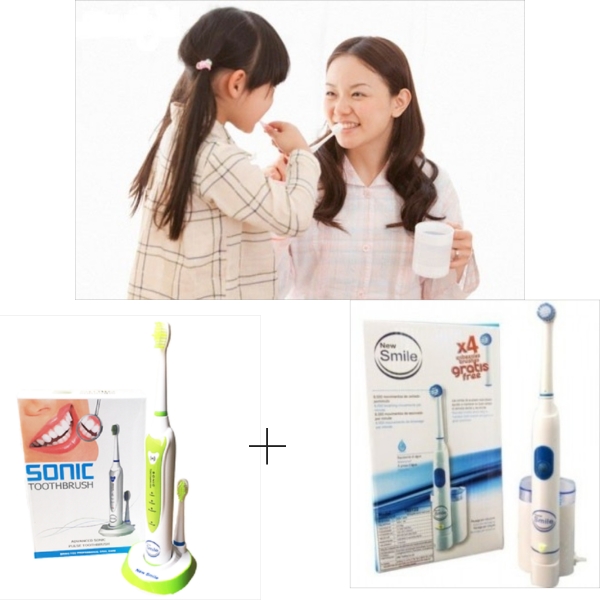 Bộ Bàn Chải New Smile Sonic MAF8101-XL Tặng 1 Bộ Bàn Chải New Smile TR5122