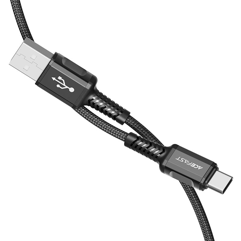 Cáp ACEFAST USB-A To USB-C Đầu Nối Hợp Kim Nhôm Dài 1.2m - C1-04 - Hàng Chính Hãng