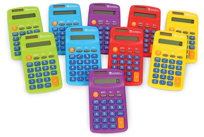 Learning Resources Máy tính cầu vồng - Rainbow Calculators