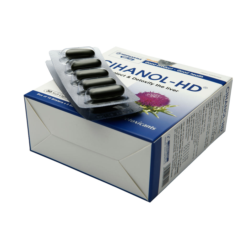 Cihanol HD - HDPHARMA - Viên Uống Hỗ Trợ Giải Độc và Tăng Cường Chức Năng Gan (Hộp 50 Viên)