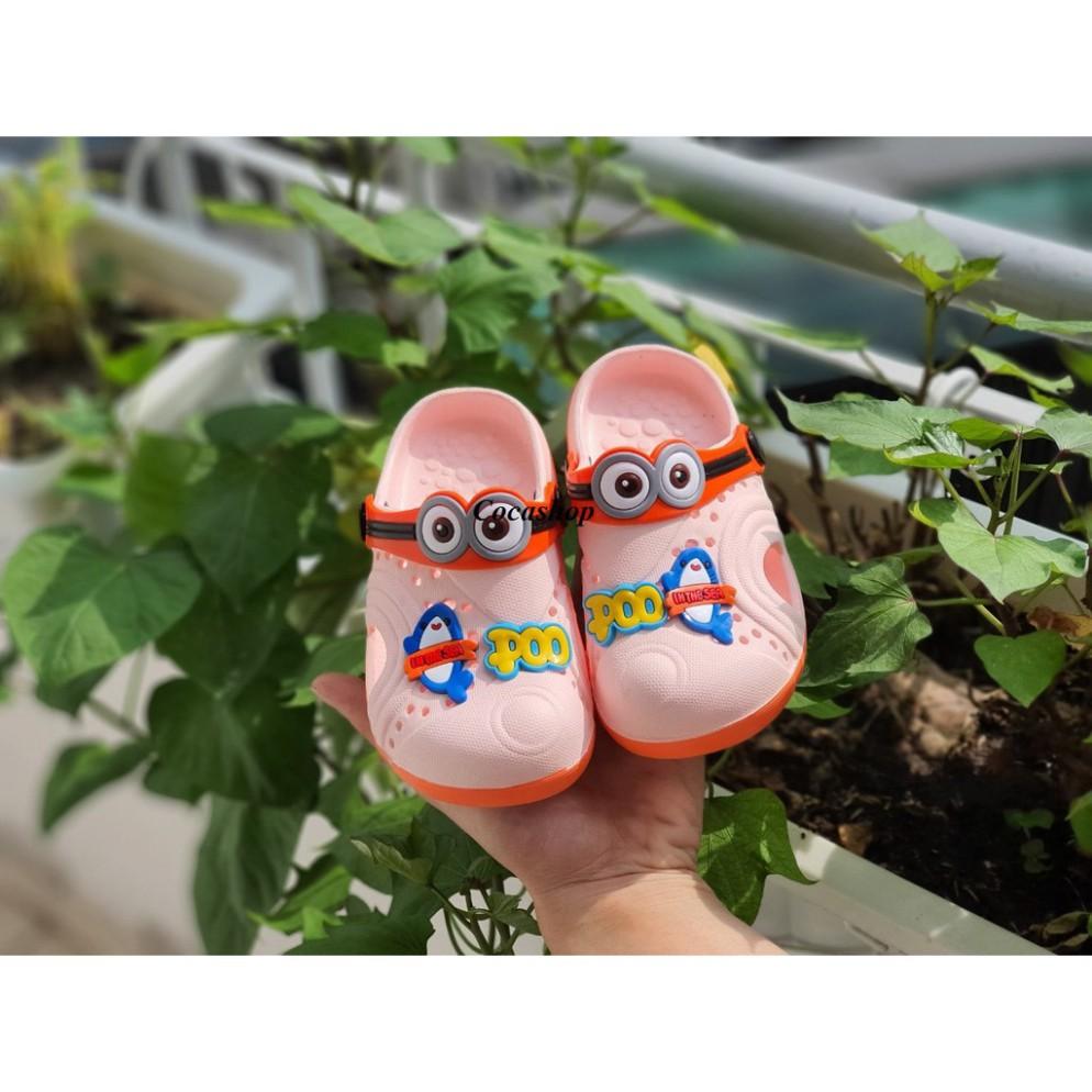 DÉP SỤC CÓ QUAI CHO BÉ TRAI BÉ GÁI MINION CUTE SIÊU ÊM CHÂN