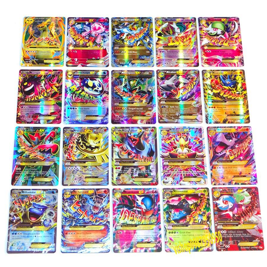 Bộ Thẻ Bài Pokemon 100 Thẻ Cao Cấp Nhiều Loại Nhiều Loại TAGTEAM GX EX ENERGY THẺ VÀNG