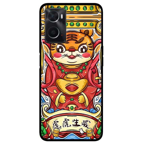 Ốp lưng dành cho Oppo A16K / A36 / A76 - Hổ Ôm Vàng