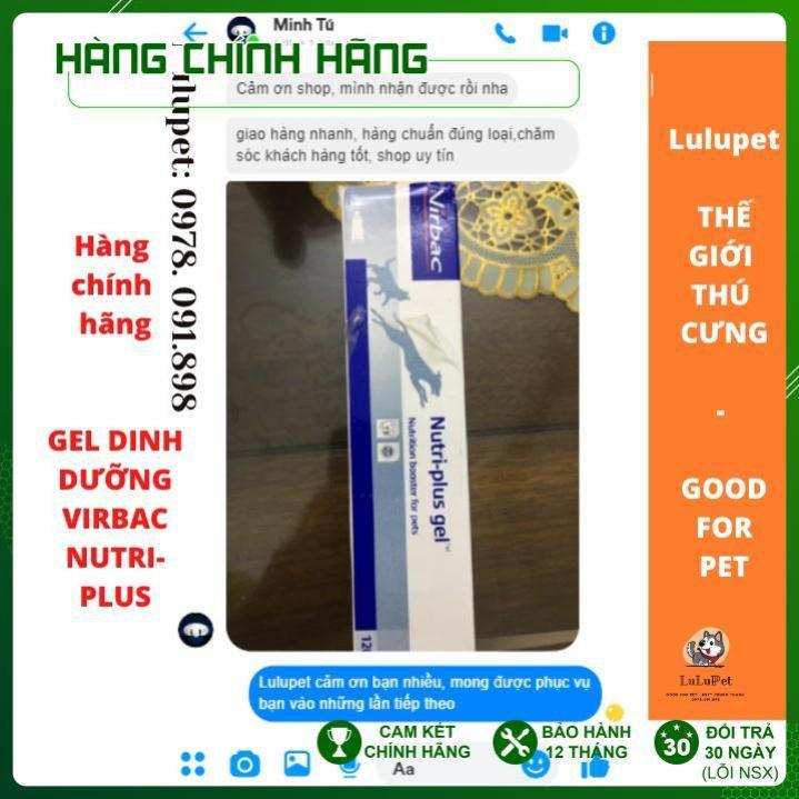 Gel dinh dưỡng dành cho chó mèo Nutri Plus Gel Virbac/ Thức Ăn Thú Cưng