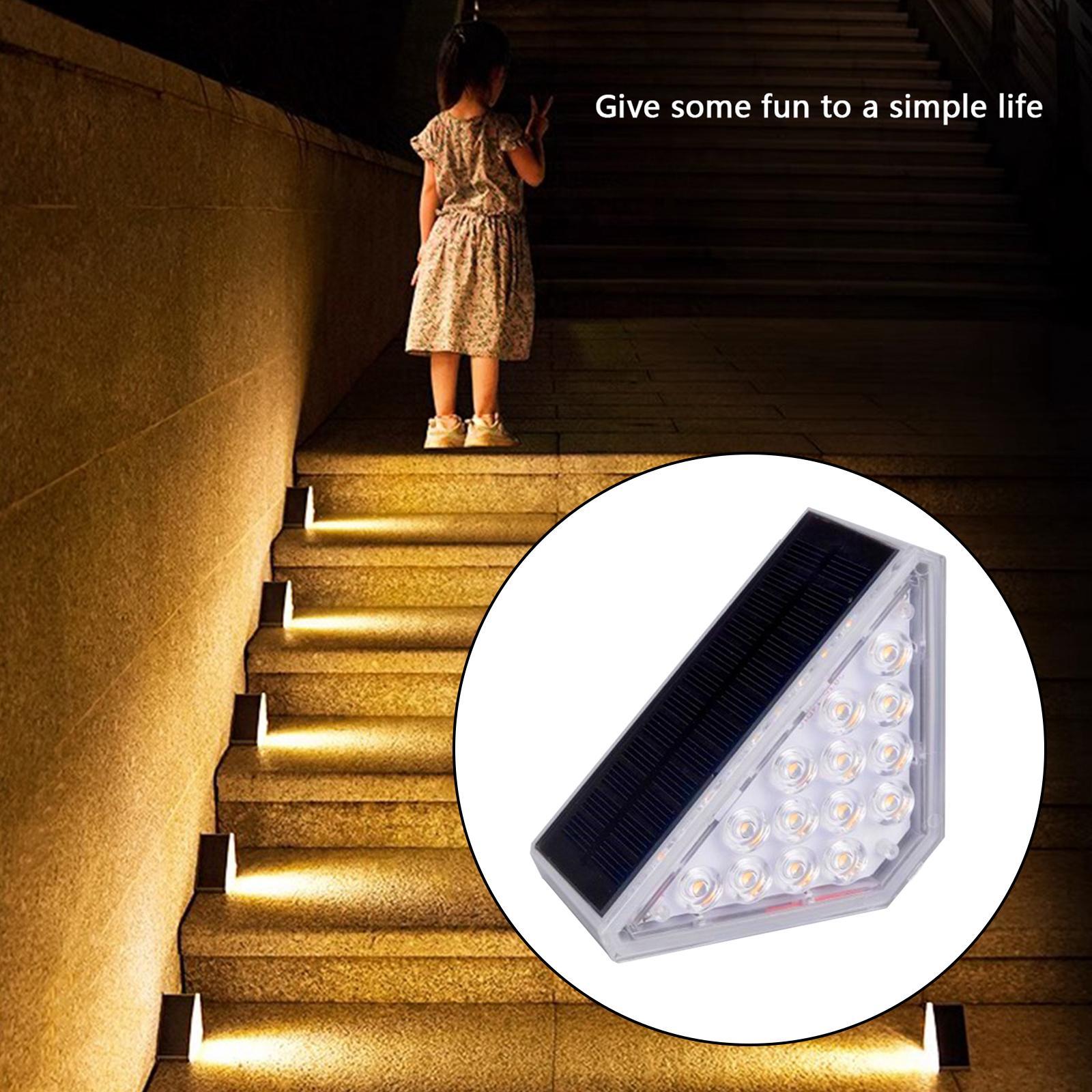 Step Lights LED Outdoor Waterproof Yard Patio Decor Solar Stair Lights