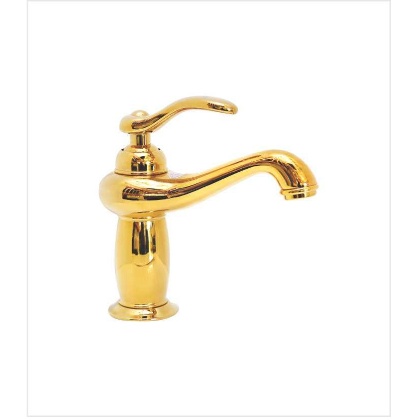 Vòi rửa mặt lavabo mạ vàng EVEREST EV-MV22