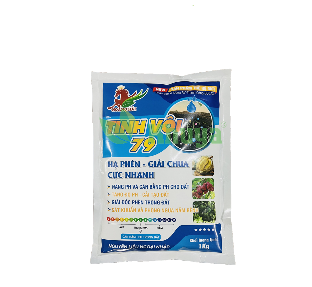 Phân bón Hoàng Hải Tinh Vôi 79 Hạ Phèn - Cân bằng pH Đất