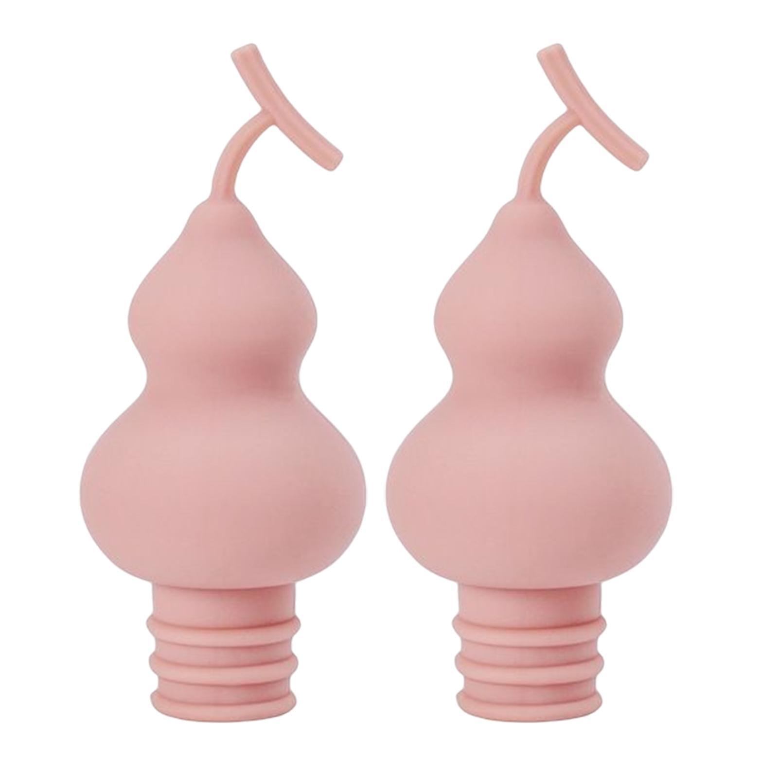 2Pcs Reusable Wine Bottle Stoppers,Silicone Wine Stopper,Beverage Bottle Stoppers,Cap, Bottle Cover