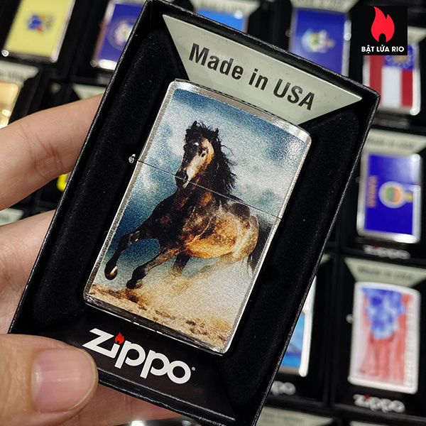 Bật Lửa Zippo 200 Horse Wild Stallion Design