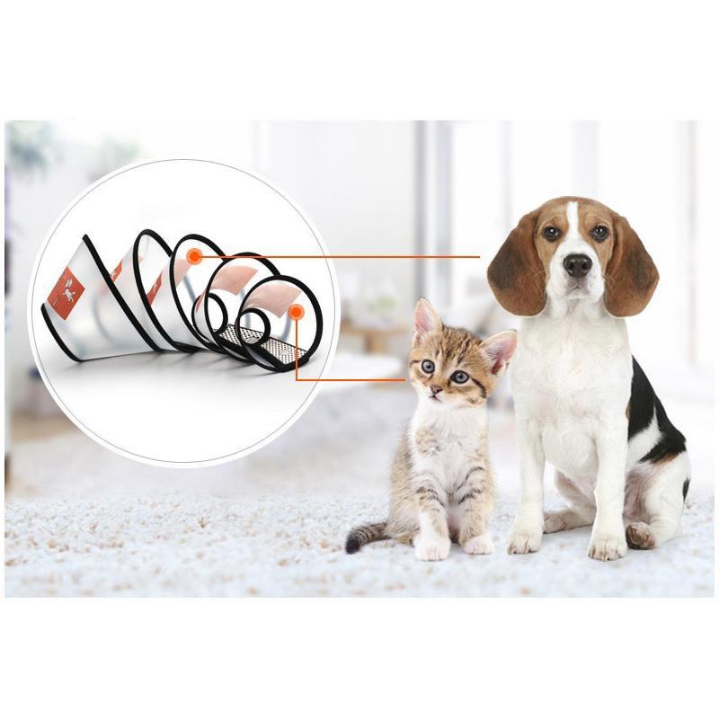 Vòng chống liếm, loa đeo cổ cho chó mèo Ngáo Và Gâu Đần Số 2 vòng cổ 37-42cm