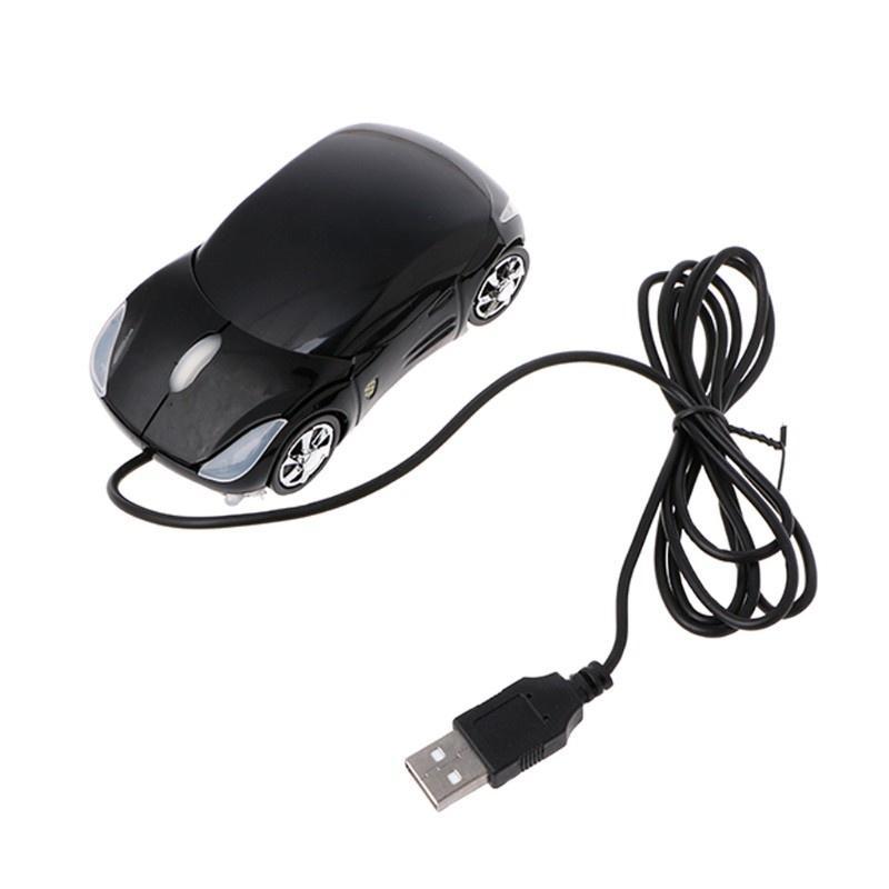 Chuột quang có dây 1000dpi hình xe hơi với 2 đèn pha cho pc laptop sáng tạo