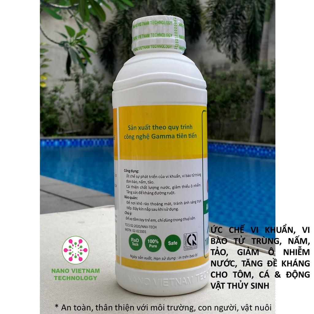 Nano copper 100% nguyên chất nano đồng Nano Vietnam Tech cho tôm, cá và động vật thủy sinh 1100ML