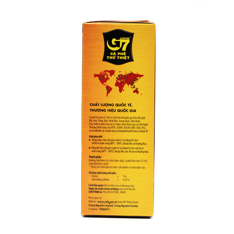 Cà Phê Hòa Tan G7 Gu Mạnh X2 3in1 Trung Nguyên -