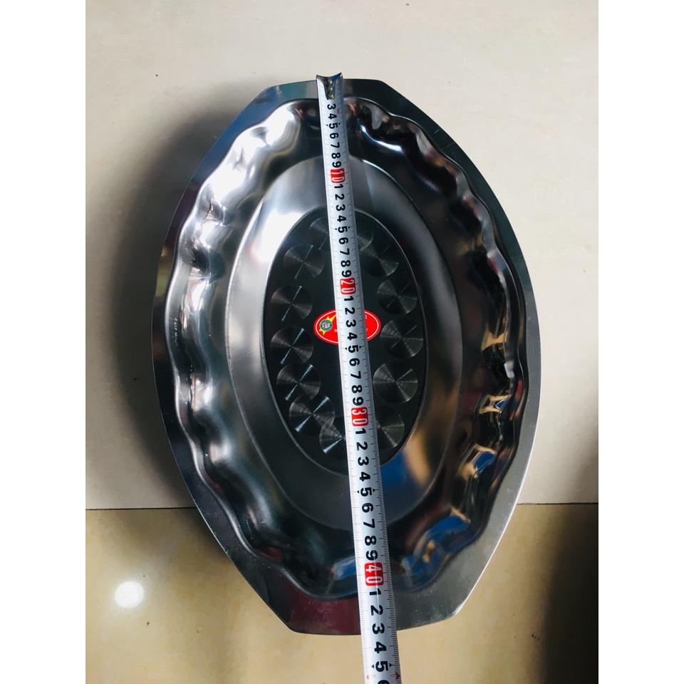 KHAY LẨU CÁ CHÉP OM DƯA INOX SIZE TO 2 LỚP HÀNG DÀY