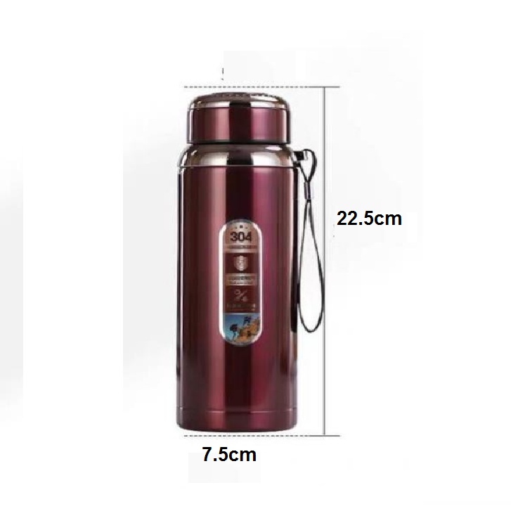 Bình giữ nhiệt inox 304 cao cấp 800ML giữ nóng lạnh tốt, có tấm lọc trà, giữ nhiệt lên đến 24h - giao màu ngẫu nhiên