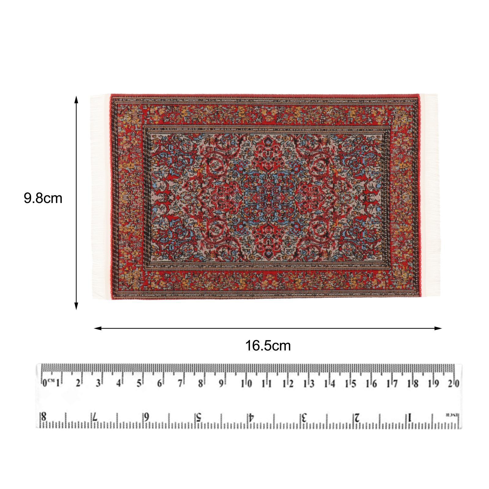 Dollhouse Carpet Home Dollhouse Area Rug for 1/12 Dollhouse Scene Decoration