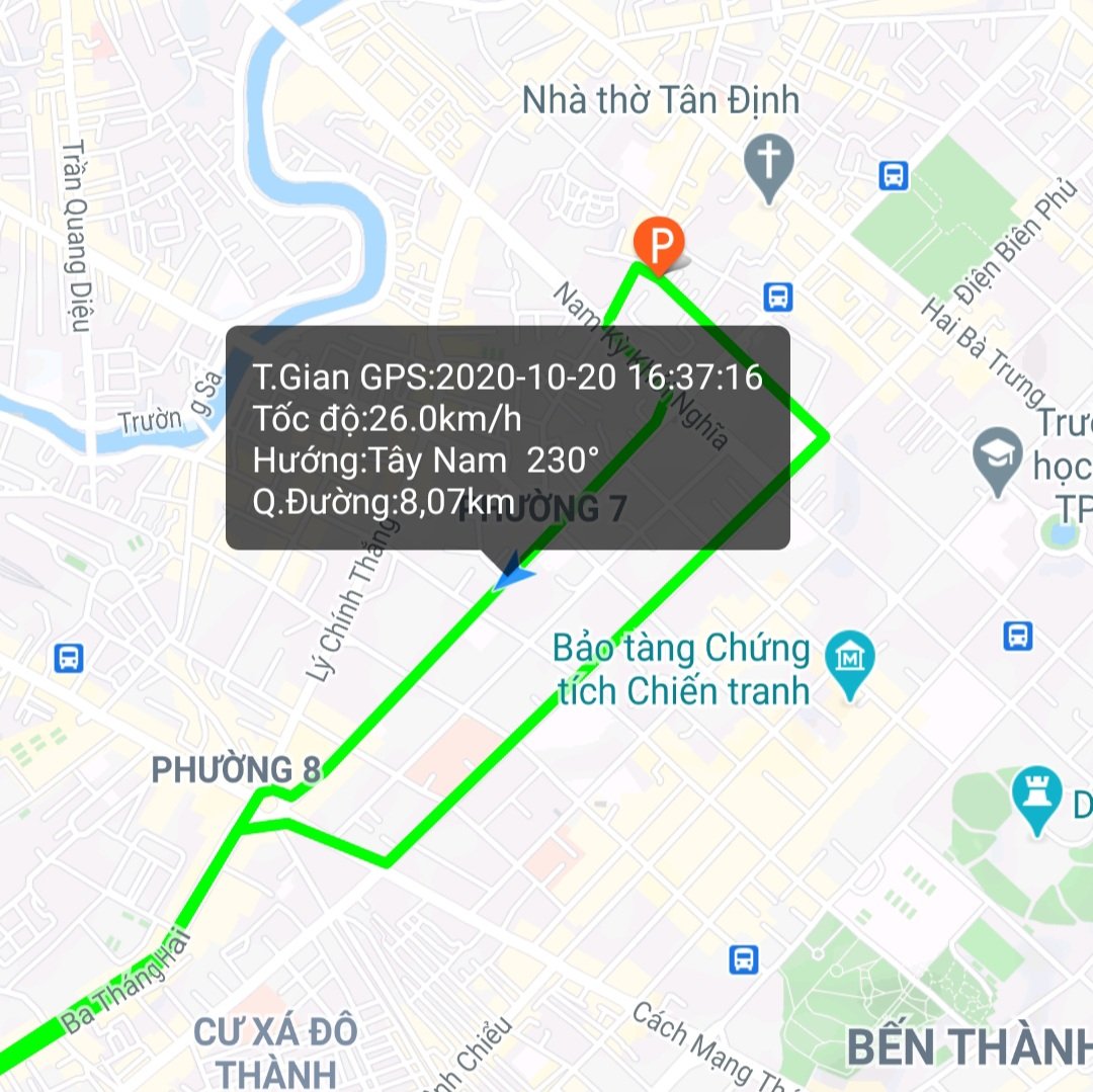 Thiết bị định vị GPS và tắt máy từ xa