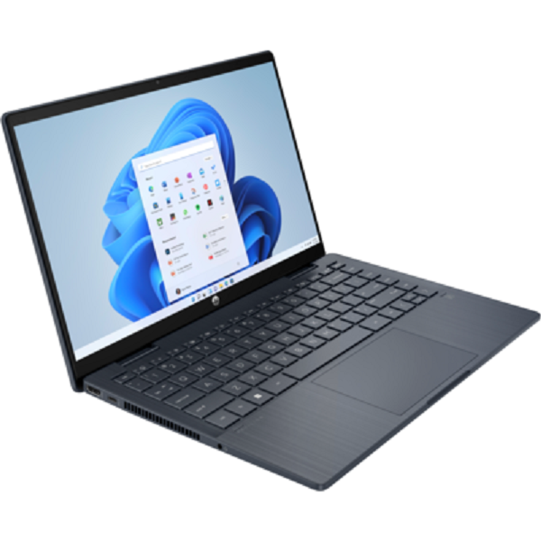 Laptop HP Pavilion X360 14-ek0059TU 6K7E1PA (Xanh) (Tặng kèm chuột Zadez M-331) - Hàng chính hãng