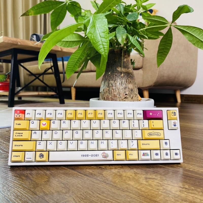 Set keycap thick PBT MARIO_Cherry profile 119 nút