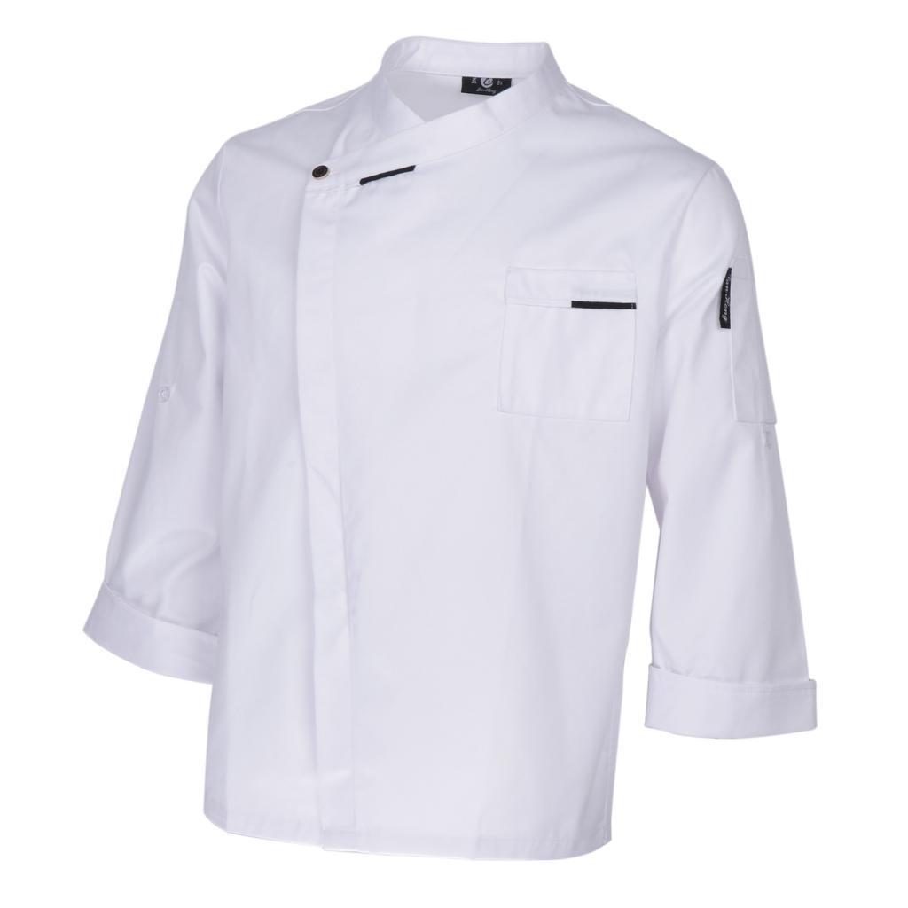 Men Women Chef Coat Hotel Jacket Cooking Uniform Restaurant Workwear