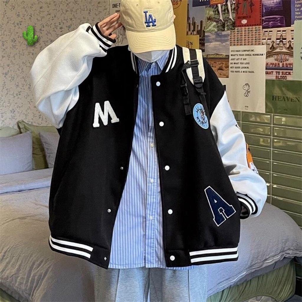 Áo Khoác Bomber A&X Dream in phối siêu cá tính form Unisex Chất Nỉ Bông