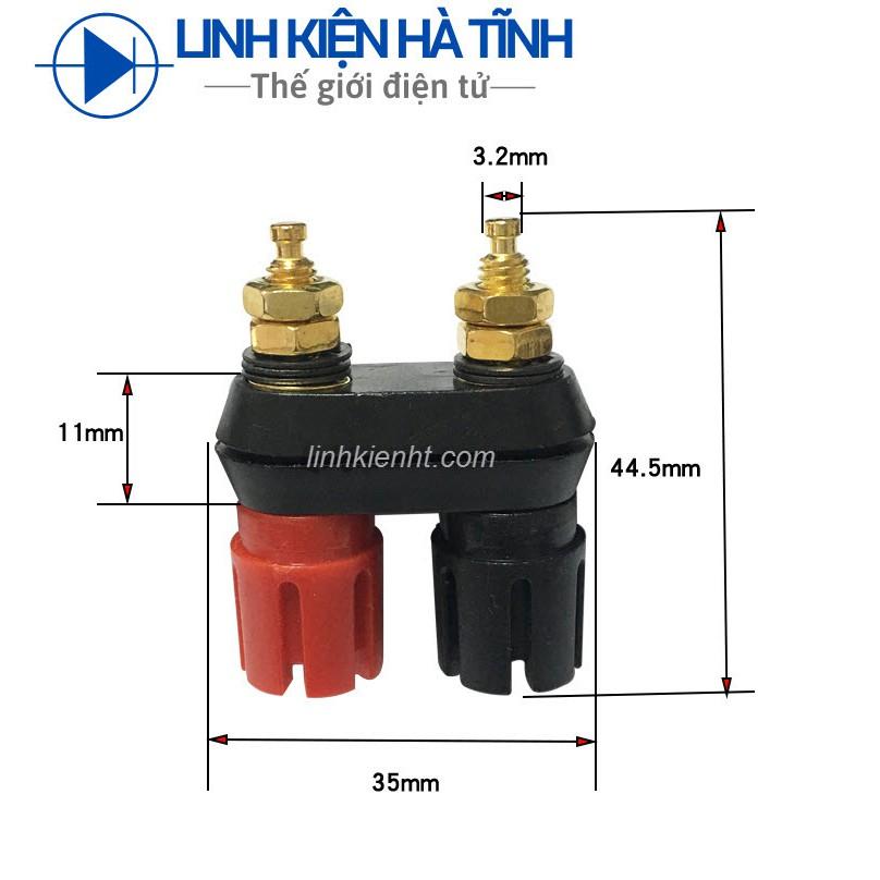 Cọc Loa amply / Trạm loa amply Đỏ - Đen loại tốt trạm loa đẩy công suất