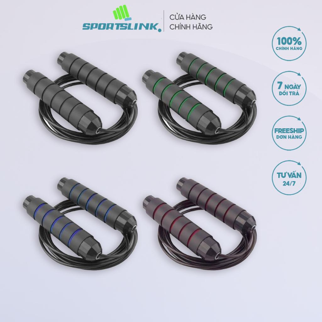 Dây Nhảy Thể Dục 3m, Dây Nhảy Tập Kháng Lực Lõi Thép Sportslink - Dây cán gỗ(2m8)