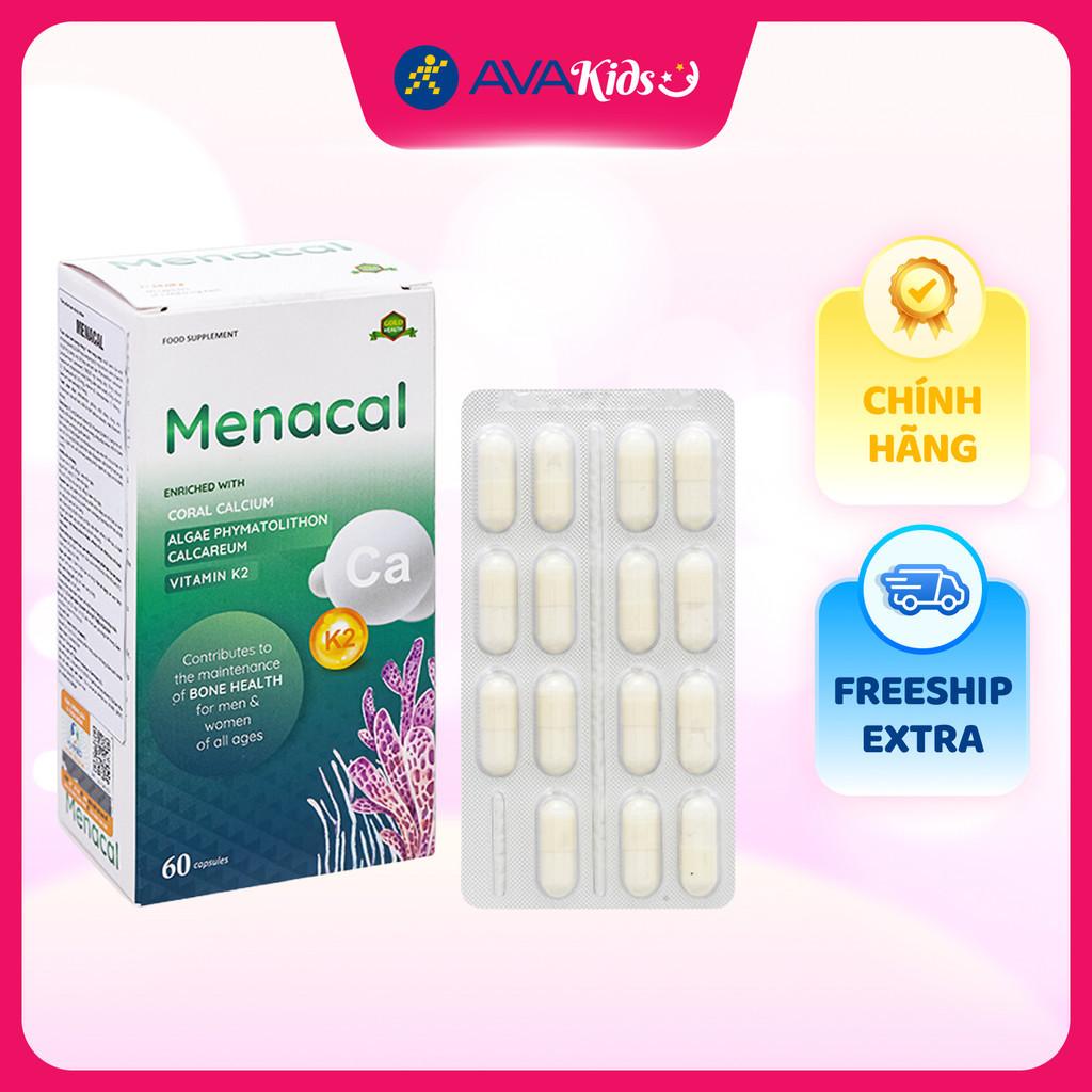 Viên uống Menacal hỗ trợ xương, răng chắc khỏe 60 viên (từ 6 tuổi) - Hàng Chính Hãng