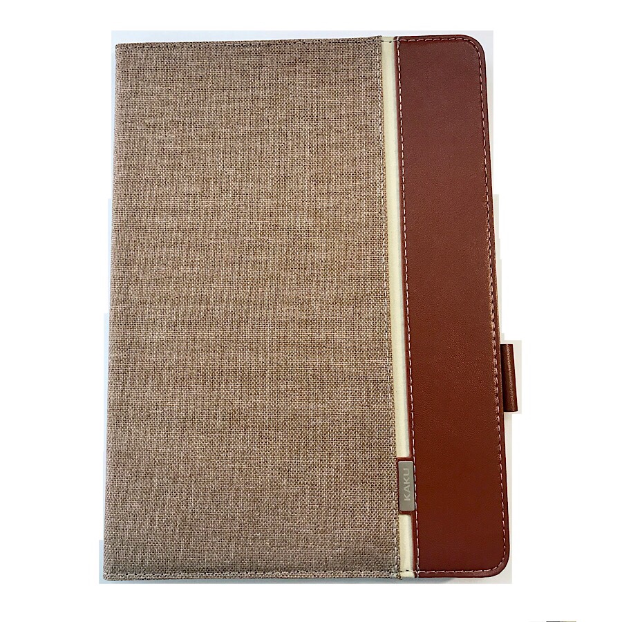 Bao da cho iPad Air 1 / Air 2 / Pro 9.7 / 9.7 New 2017 / 9.7 New 2018 hiệu Kaku Leather Canvas Silicone chống sốc - Hàng nhập khẩu