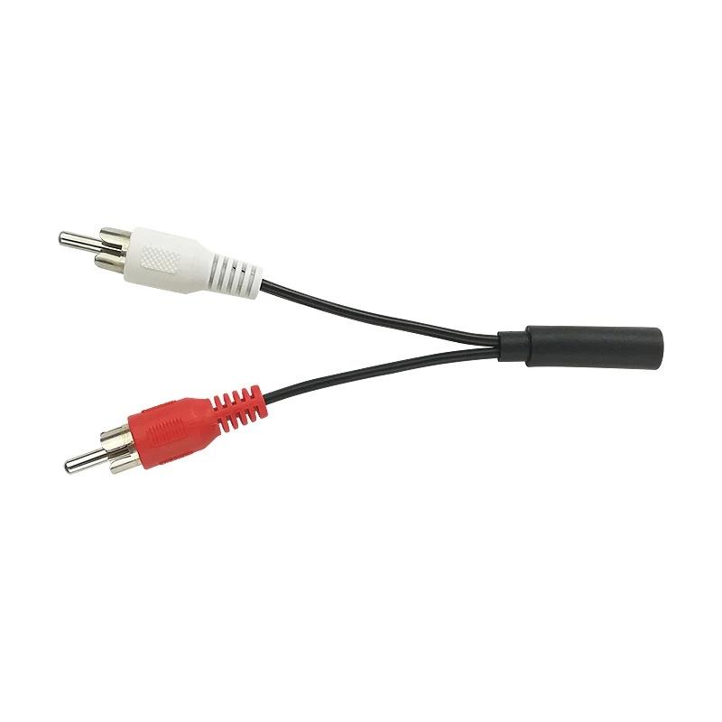 Dây Âm Nhạc 3.5MM Nữ Giắc Kết Nối Cáp Stereo Y Cắm Sang 2 Đầu RCA Nam Adapter Âm Thanh 3.5 Ổ Cắm Aux Tai Nghe