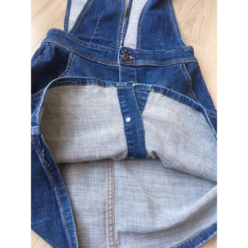 Váy yếm jean nữ xuất xịn