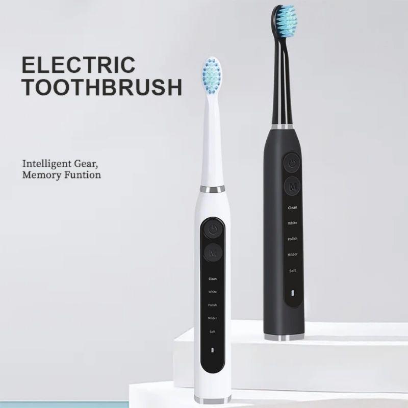 Bàn chải điện TEKKIN TI-862 5 chế độ tặng hộp đựng cá tính đánh cực mạnh  - hàng chính hãng