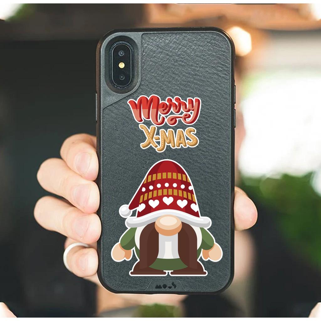 Sticker Trang Trí Noel Mã 01 - Sticker Dán Mũ Bảo Hiểm , Hình Dán Trang Trí Laptop , Điện Thoại Chất Liệu Chống Nước
