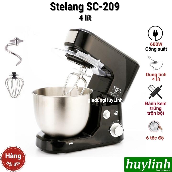 Máy đánh kem - trứng - trộn bột Stelag SC-209 - 4 lít - 3 đầu đánh [Stelang 4L] - Hàng nội địa