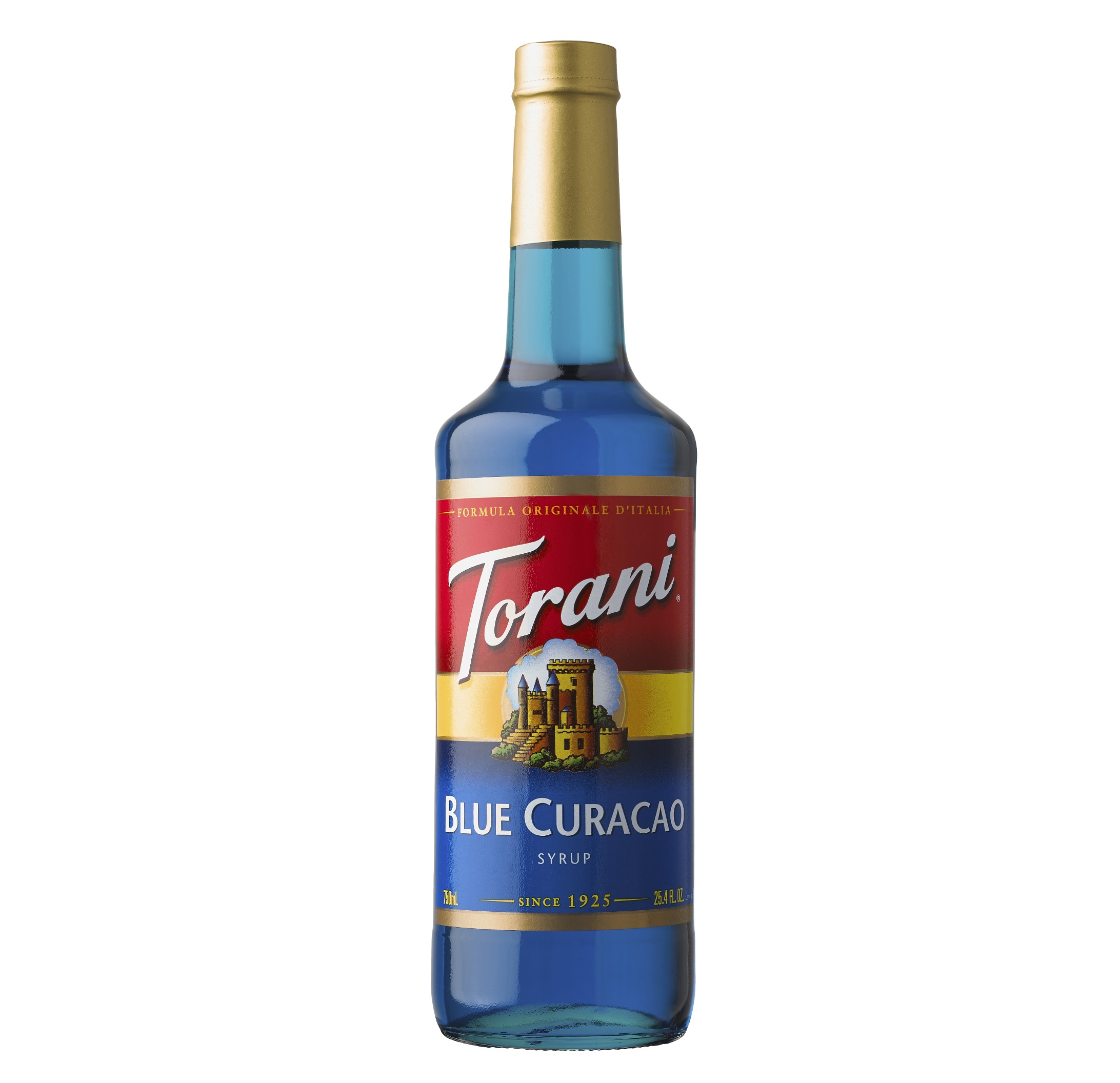 Siro Pha Chế Vị Vỏ Cam Torani Classic Blue Curacao Syrup 750ml Mỹ