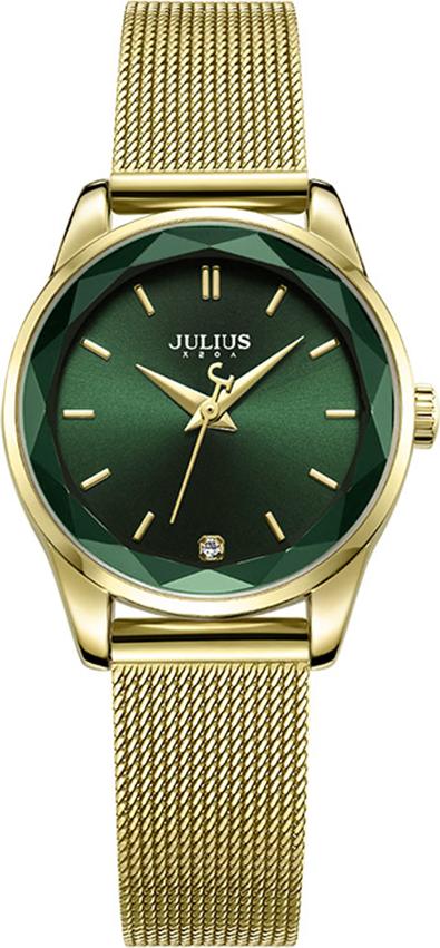 Đồng Hồ Nữ Dây Thép Julius Ja 1040 - Vàng Xanh