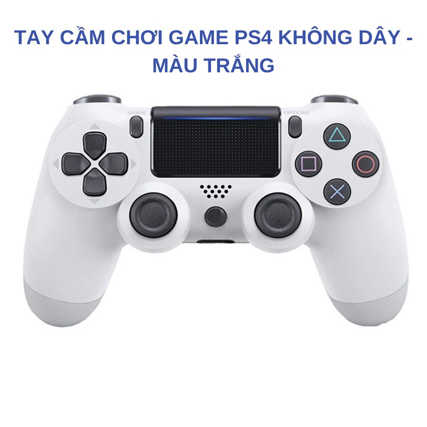 Tay cầm chơi game PS4 không dây Bluetooth - Bộ điều khiển trò chơi không dây PS4 chơi Fifa Online 4 dùng cho nhiều thiết bị TV/laptop/điện thoại tương thích với mọi hệ điều hành