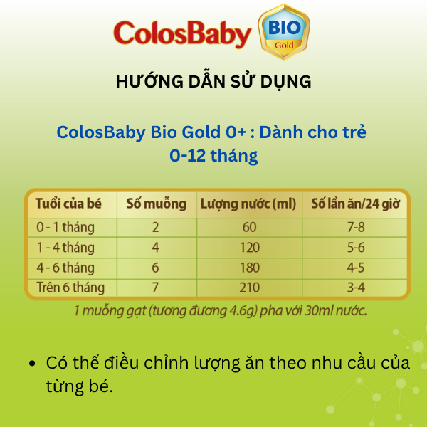 Hình ảnh Colosbaby Bio Gold 0 + 400g hỗ trợ tiêu hóa tốt, miễn dịch khỏe cho bé - VitaDairy