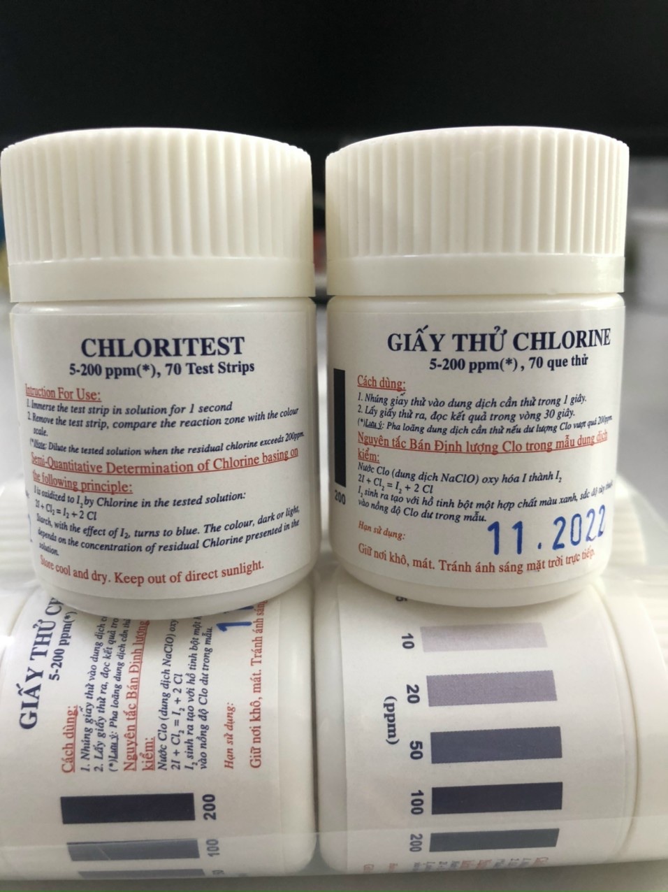 Giấy thử chlorine (5-200ppm)