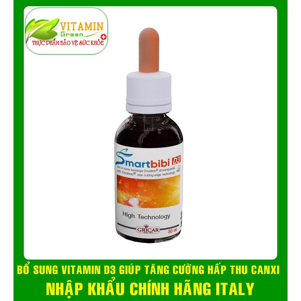 SMARTBIBI D3 BỔ SUNG VITAMIN D3 CHO BÉ, GIÚP XƯƠNG RĂNG CHẮC KHỎE | NHẬP KHẨU CHÍNH HÃNG ITALY