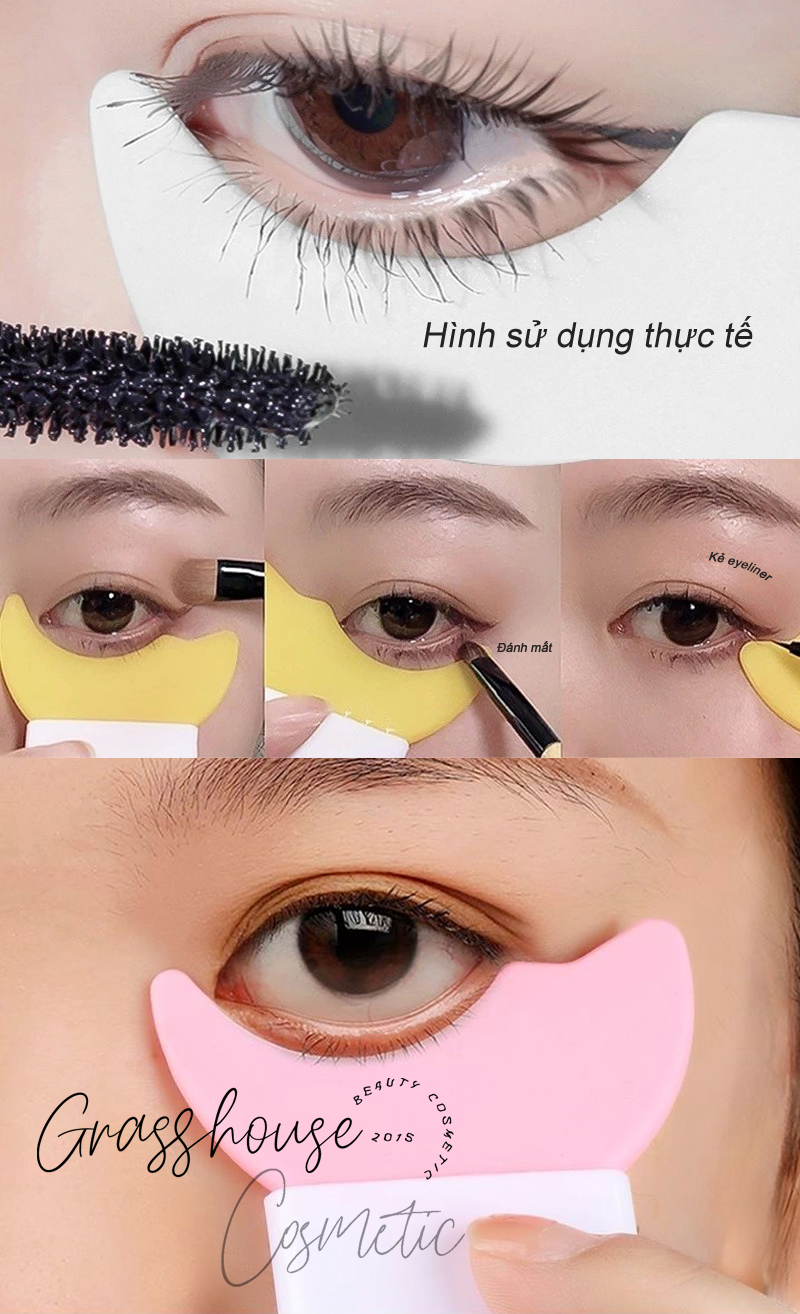 Dụng Cụ Hỗ Trợ trang điểm kẻ mắt, chuốt mascara Đa Năng tiện lợi nhỏ gọn [micro