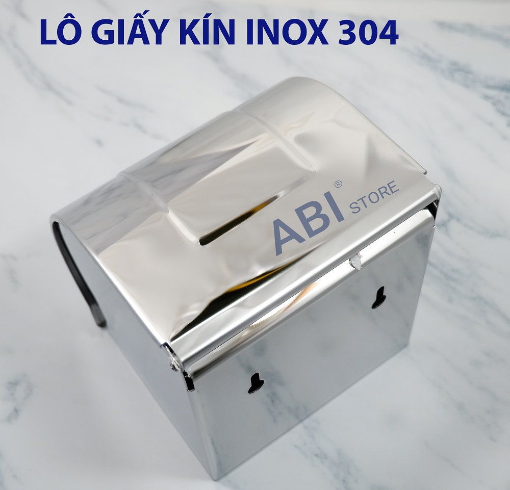 LÔ GIẤY VỆ SINH, HỘP ĐỰNG GIẤY VỆ SINH INOX 304 GẮN TƯỜNG ĐẸP GIÁ RẺ HÀ NỘI
