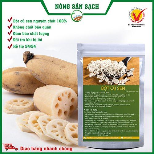 SẢN PHẨM OCOP, Tinh Bột Củ Sen Tinh chất 100% Nguyên Chất Từ Củ Sen Tươi - bột củ sen Việt Nam