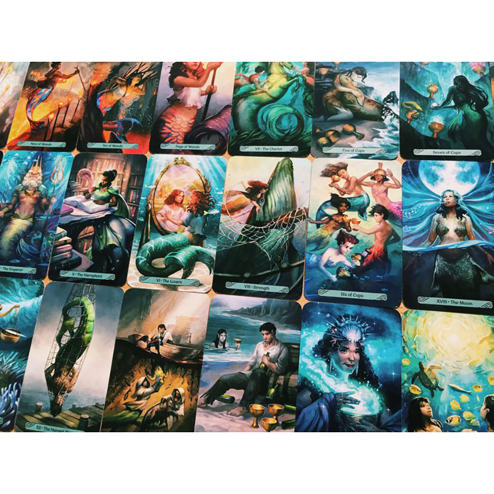 Bộ Bài Mermaid Tarot 78 Lá Bài Tặng Đá Thanh Tẩy