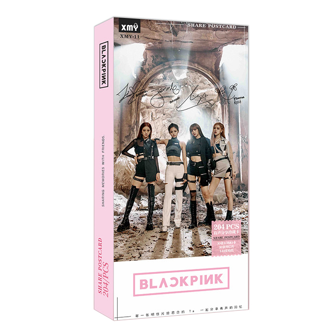 Postcard BLACK PINK 204pcs mới